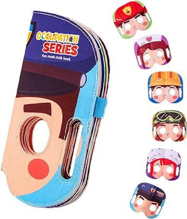 Mask Book™ – Il bambino impara le prime impressioni - Libro delle maschere di stoffa