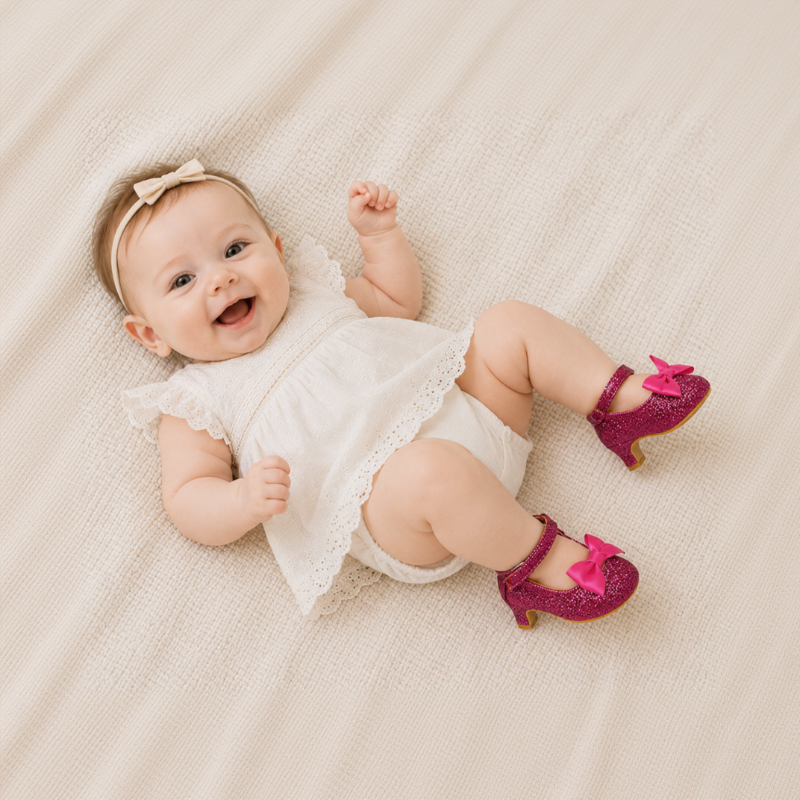 Princess First Heels – Carine e comode – Scarpine per neonata