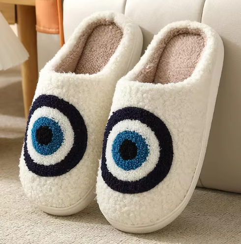 Northern Lights Kids - Caldo e festoso - Pantofole natalizie in peluche a fantasia
