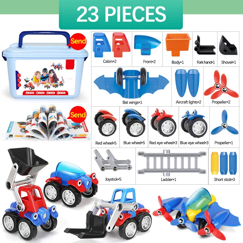 Magnetic Cars™ – Divertimento con le costruzioni magnetiche - Set di giocattoli con veicoli magnetici