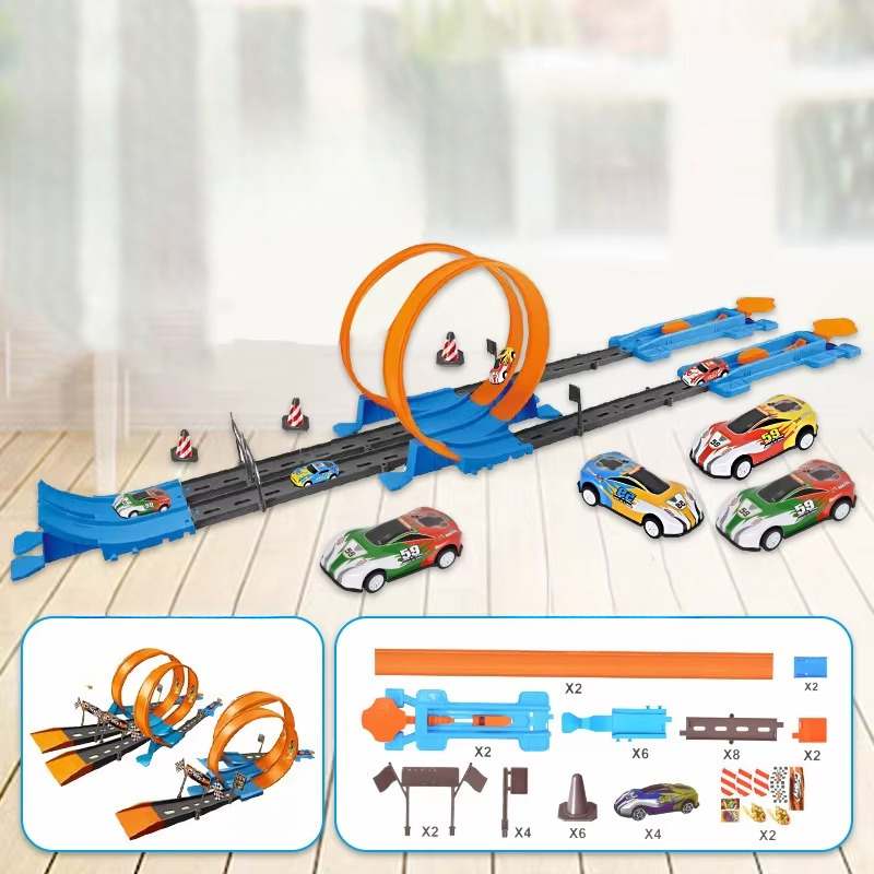 Double Race Track™ - Creativo e divertente - Pista ad anello