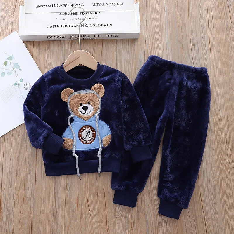 CozyBear – Caldo e morbido – Tuta da allenamento per bambini con motivo a orsetti