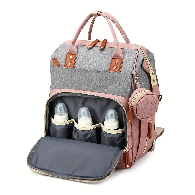 TravelNest – Sempre un posto dove riposare – Borsa per pannolini 2 in 1 con lettino per bambini