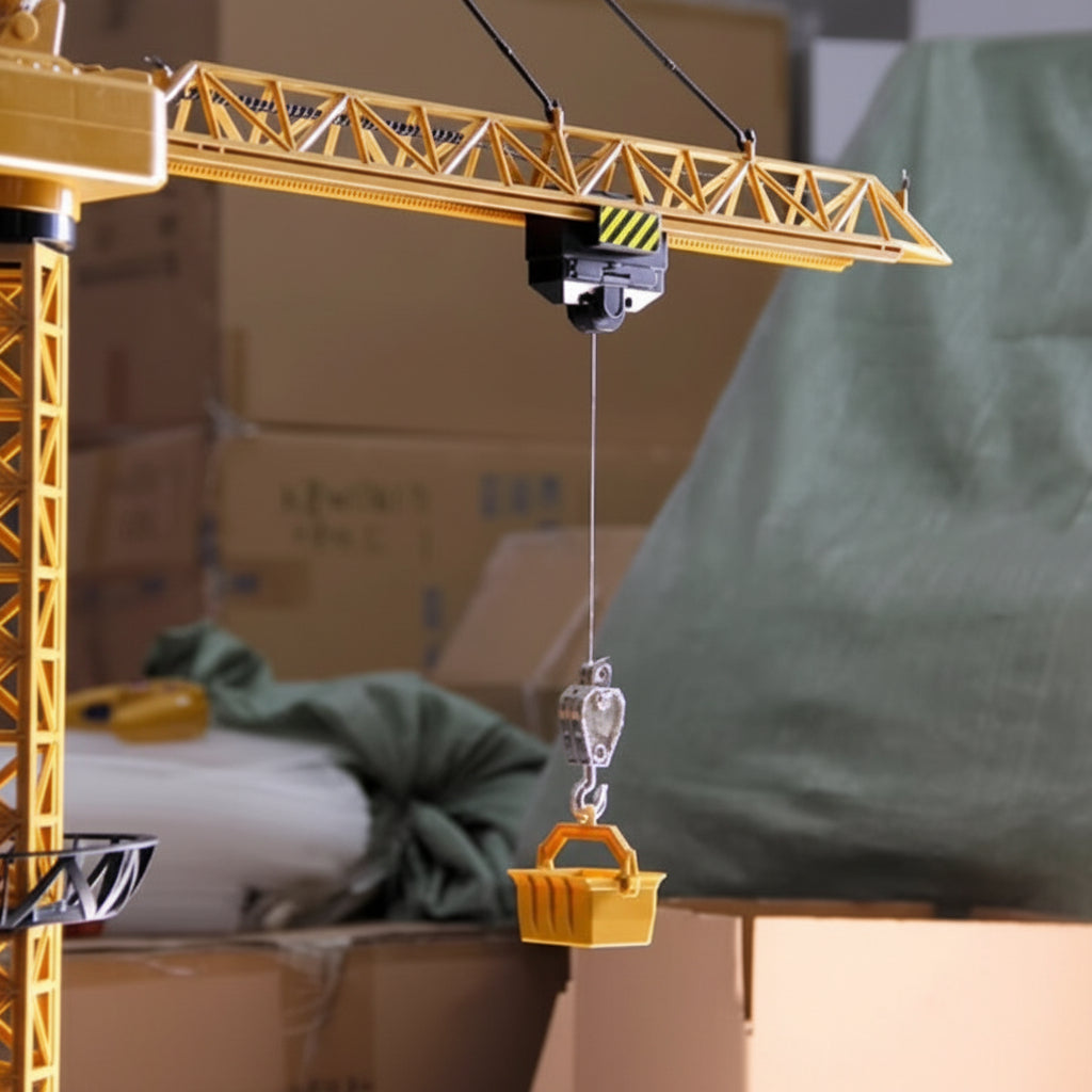CranePro – Interattivo e realistico – Giocattolo: gru a torre telecomandata