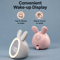 Thumbnail for BunnyGlow – Carino e pratico – Sveglia digitale per bambini con lucina notturna