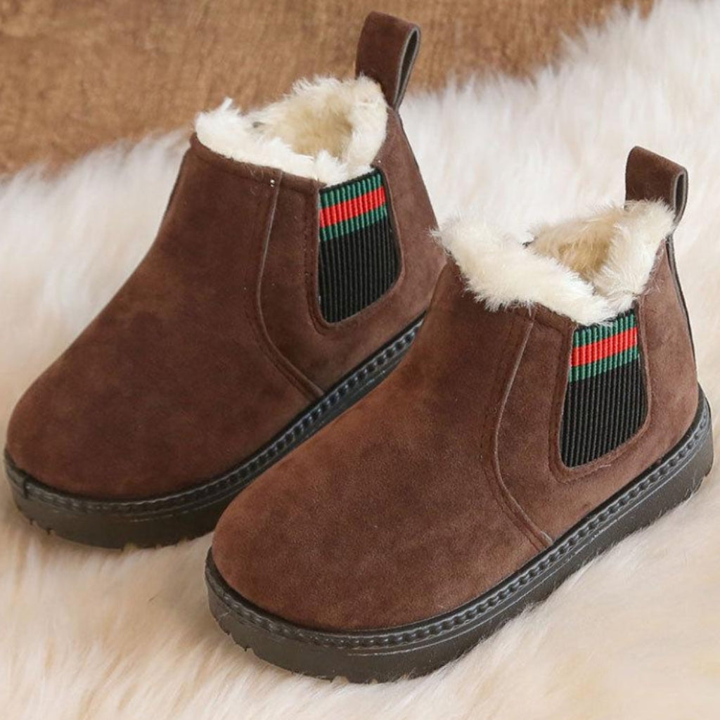 SnowySteps – Calde e morbide – Stivaletti invernali per neonati con fodera in peluche