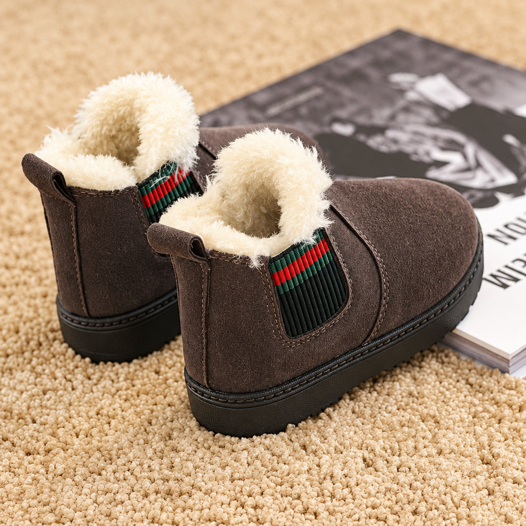 SnowySteps – Calde e morbide – Stivaletti invernali per neonati con fodera in peluche