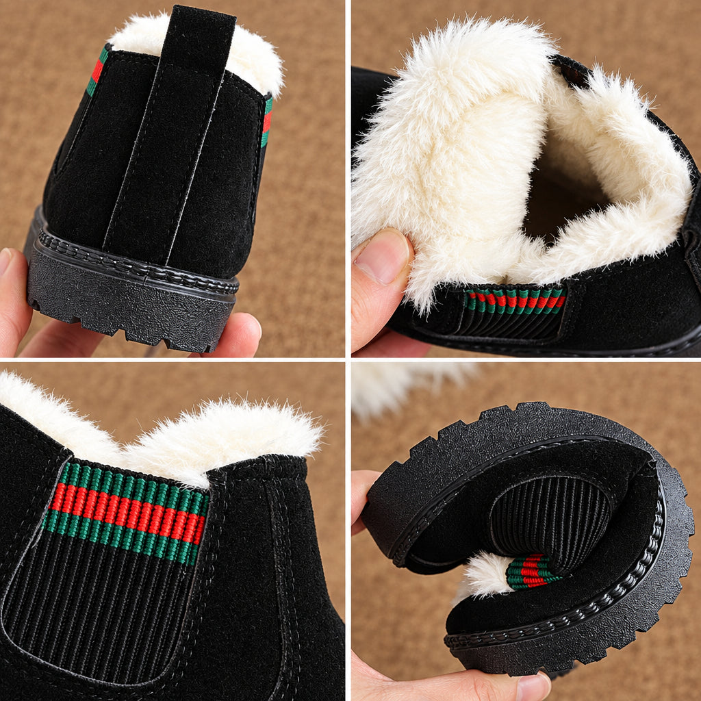 SnowySteps – Calde e morbide – Stivaletti invernali per neonati con fodera in peluche