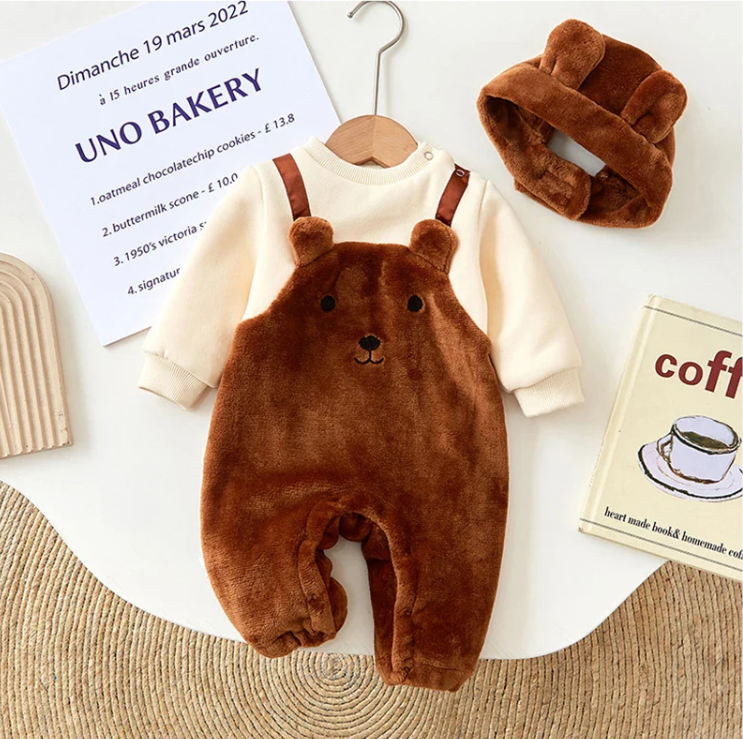 MiniSnow – Accogliente e protettivo – Tutina e cappellino in peluche