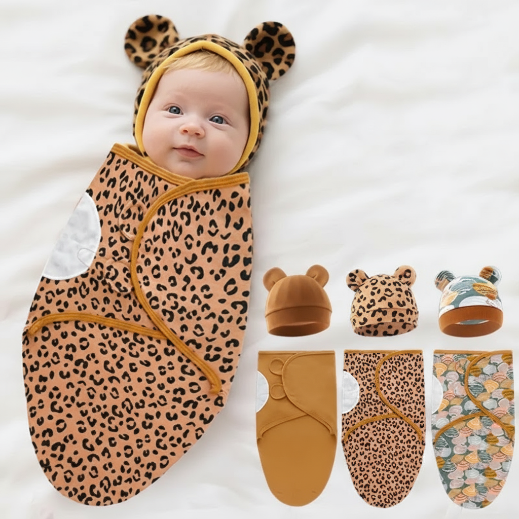 SnuggleBear – Morbida e calda – Copertina avvolgente per neonati