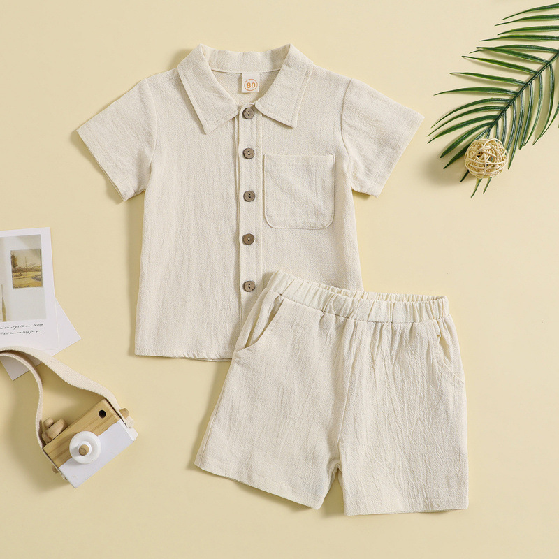 Mini Fashion™ - Completo estivo per bambini in cotone e lino