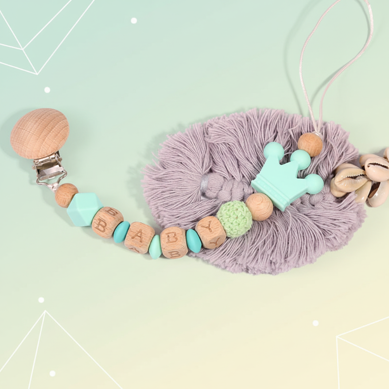 Personalized Pacifier Chain – Sicuro ed elegante - Portaciuccio personalizzato