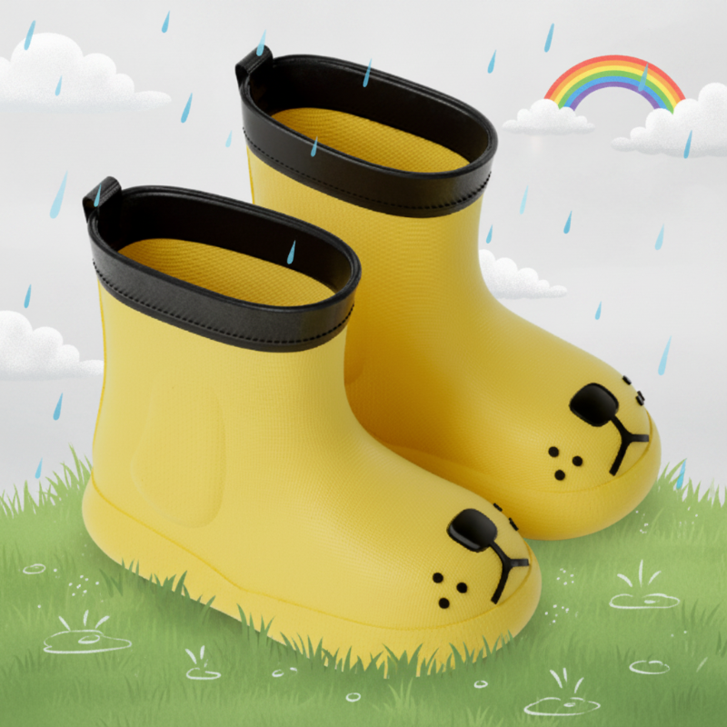PuddlePaws Kids – Impermeabile e giocoso - Stivali da pioggia Woof