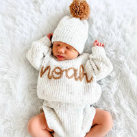 Thumbnail for Personalized Baby Sweater – Unico e pieno d'amore – Maglione personalizzato ricamato per neonati