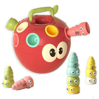 Thumbnail for Tiny Sorter™ – Impilamento intelligente – Mela con bruchi giocattolo