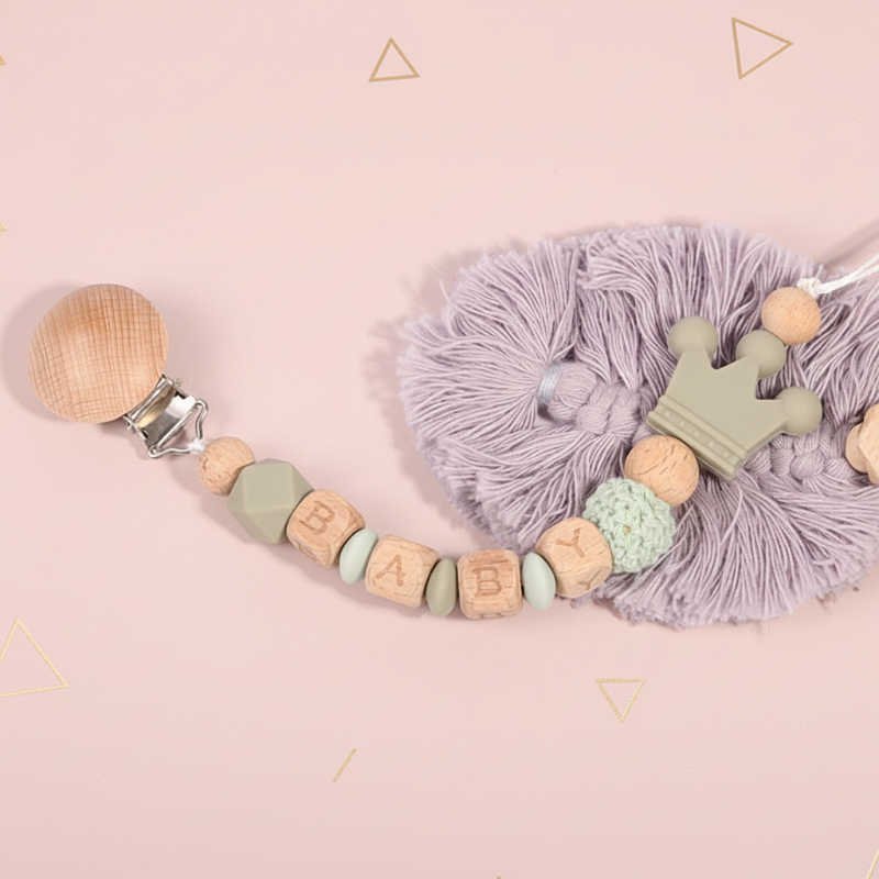 Personalized Pacifier Chain – Sicuro ed elegante - Portaciuccio personalizzato
