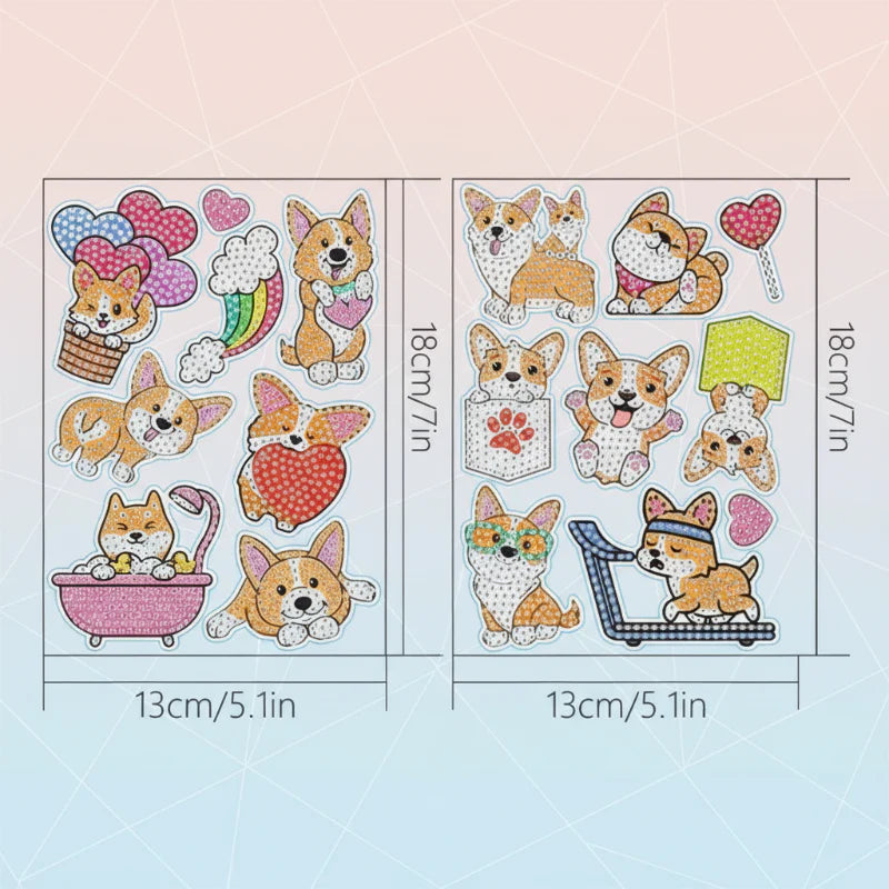 GemArt – Ombreggiato e brillante – Adesivi per pittura con diamanti