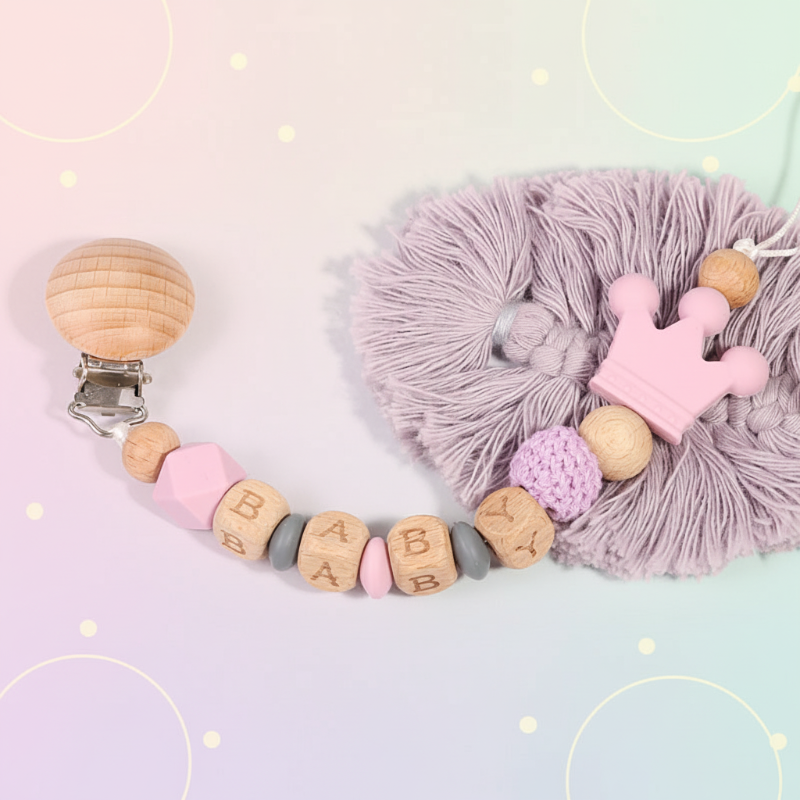 Personalized Pacifier Chain – Sicuro ed elegante - Portaciuccio personalizzato