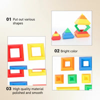 Thumbnail for Pyramid Stacking Blocks – Motricità e creatività – Set di blocchi da impilare