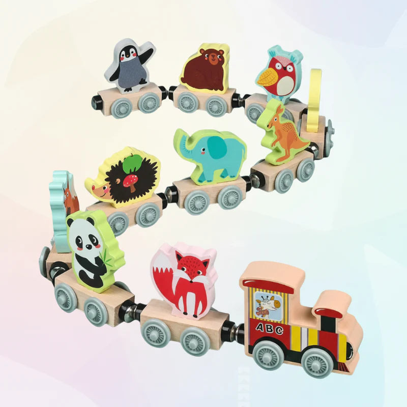 MagniZoo – Schattig & Hout – Trenino magnetico con animali