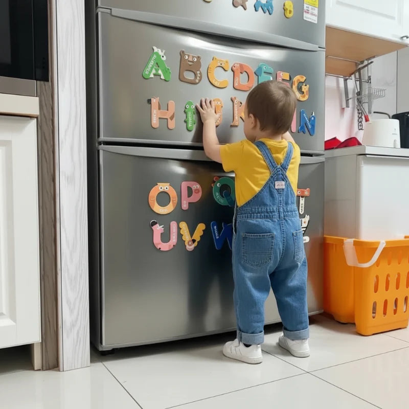 Magnetic Alphabet – Imparare e giocare – Set di lettere magnetiche