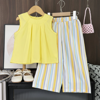 Thumbnail for Sleeveless Tops & Pants – Delicato ed elegante – Set estivo per bambini