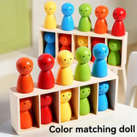 Thumbnail for WoodenMatch – Intelligente e divertente – Gioco dei colori Montessori
