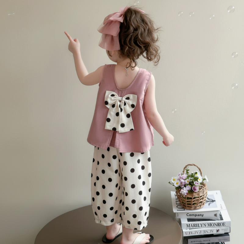 Sleeveless Tops & Pants – Delicato ed elegante – Set estivo per bambini