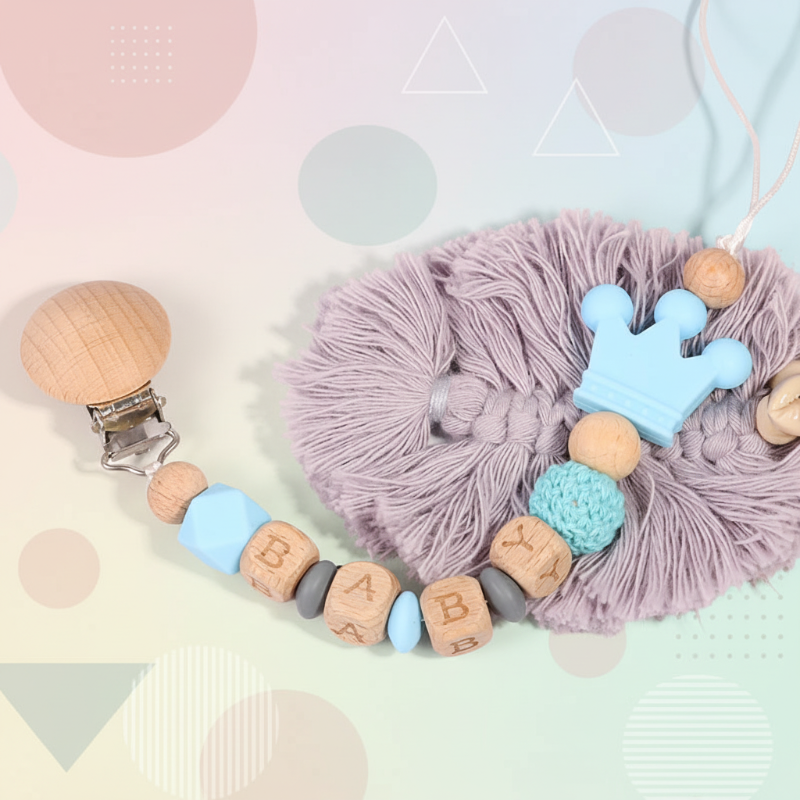 Personalized Pacifier Chain – Sicuro ed elegante - Portaciuccio personalizzato