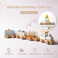 Thumbnail for TrainCount –  Classico ed educativo – Trenino Montessori in legno