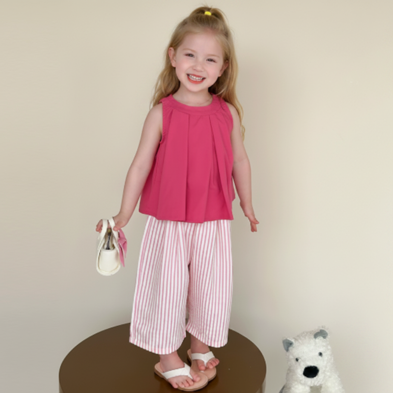 Sleeveless Tops & Pants – Delicato ed elegante – Set estivo per bambini