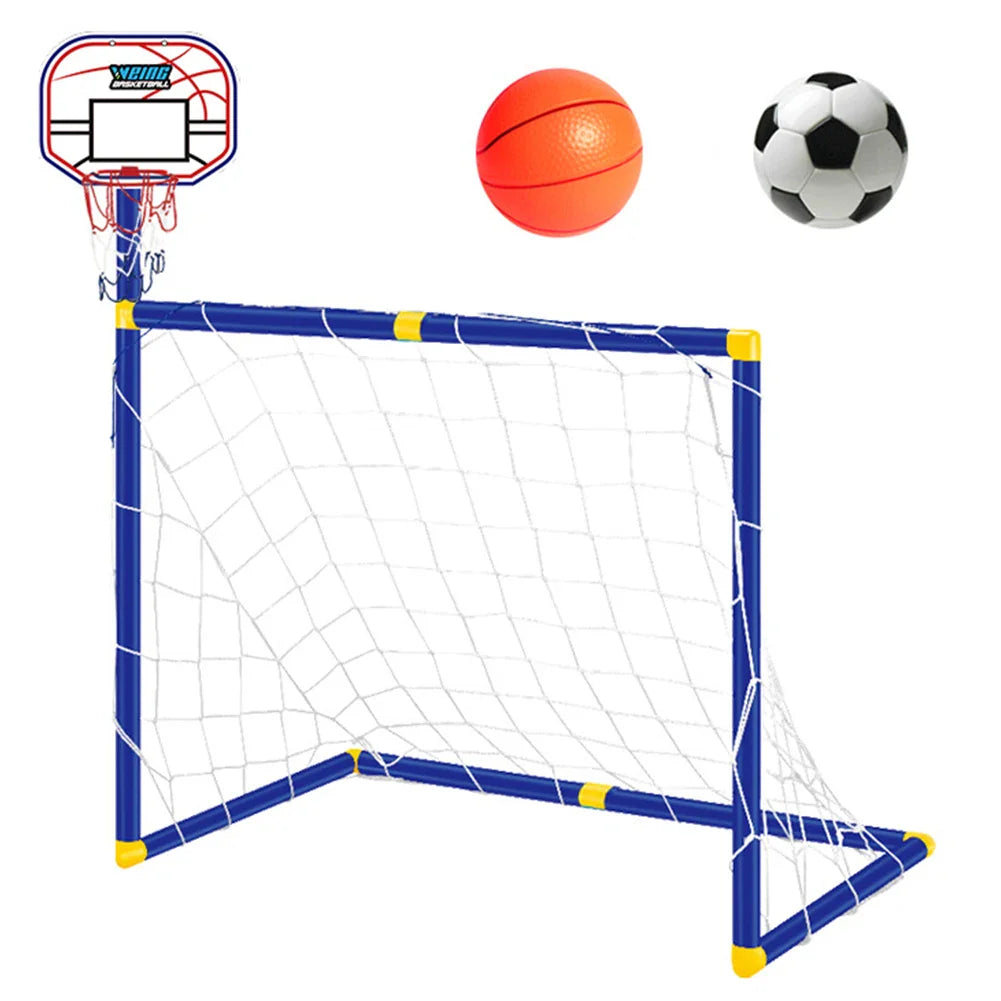 Kids Ball Games - Doppio divertimento - Set di giocattoli per il calcio e il basket
