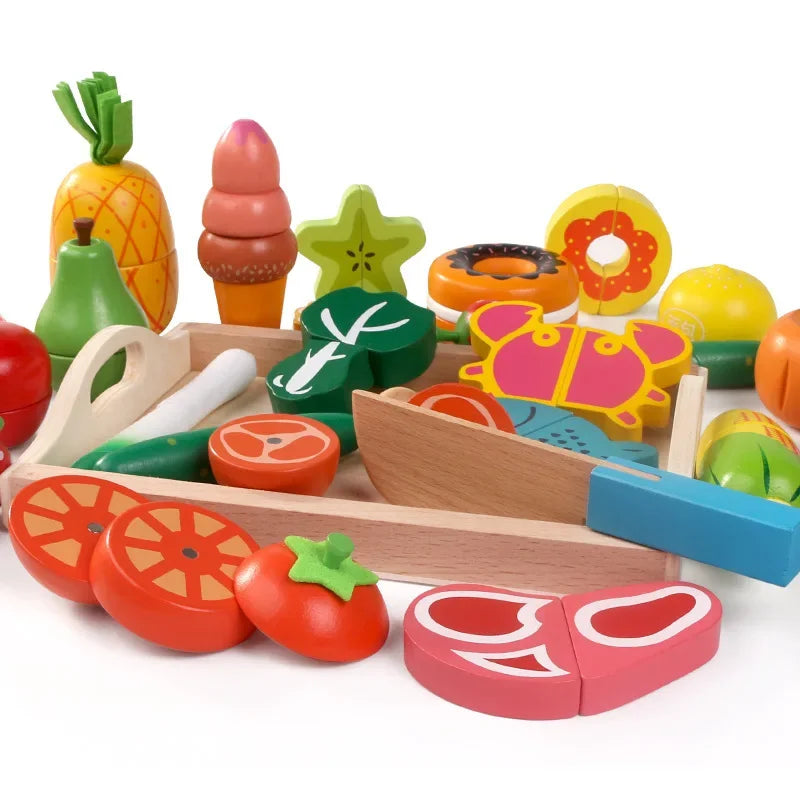 MiniChef – Divertente e creativo – Set da gioco magnetico in legno per la cucina