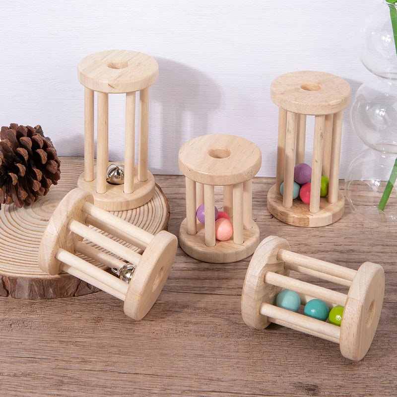Music Rattle™ – Gabbia Merry Roll – Giocattoli a sonaglio in legno