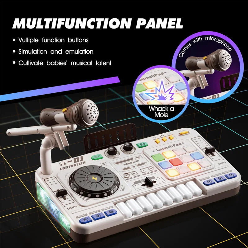 MiniDJ – Musicale e interattivo – Giocattolo DJ Mixer