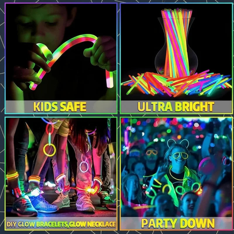 NeonJoy – Colorati e luminosi – Bastoncini luminosi per feste