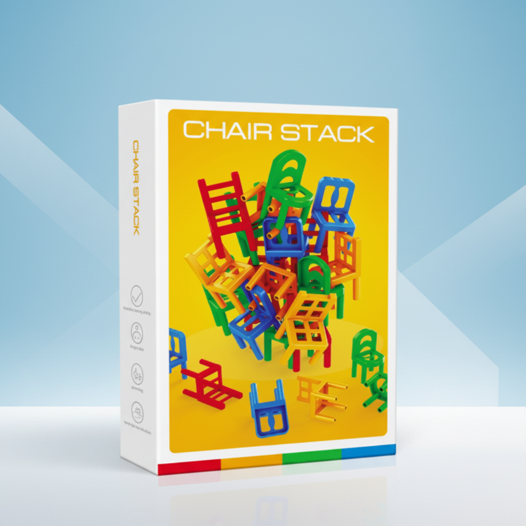 Chair Stack™ - Interattivo e stimolante per la creatività - Gioco delle sedie impilabili