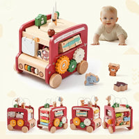 Thumbnail for BusyRide – Educativo e versatile – Bus delle attività Montessori in legno