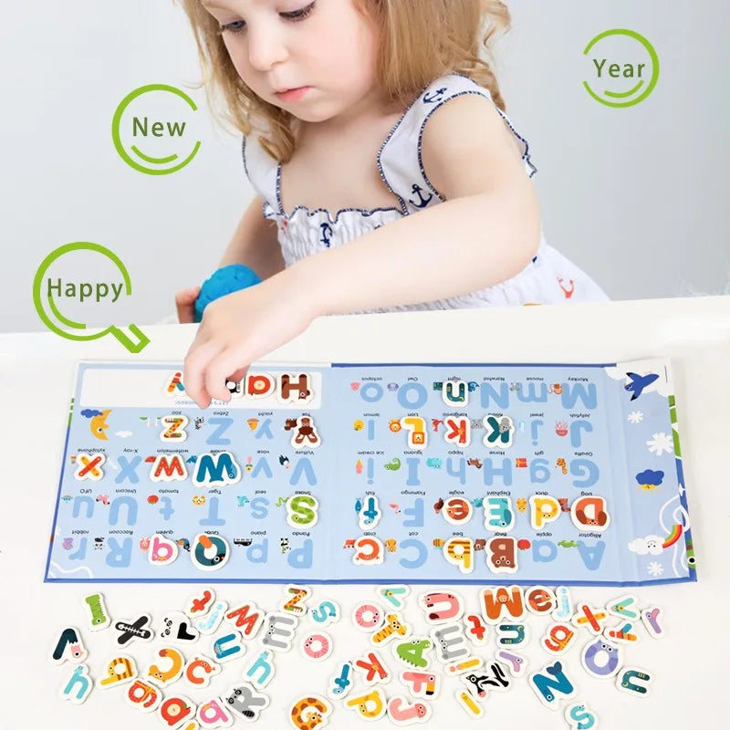 BusyBrain – Imparare parole inglesi e fare calcoli – Alfabeto e numeri Libro di puzzle