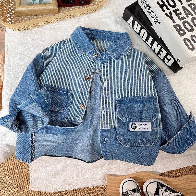 DenimStar – Elegante e resistente – Giacca di jeans per ragazzi