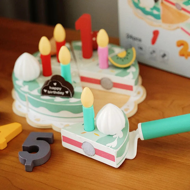 TinyChef – Istruttivo e divertente – Set da cucina in legno con torta e accessori