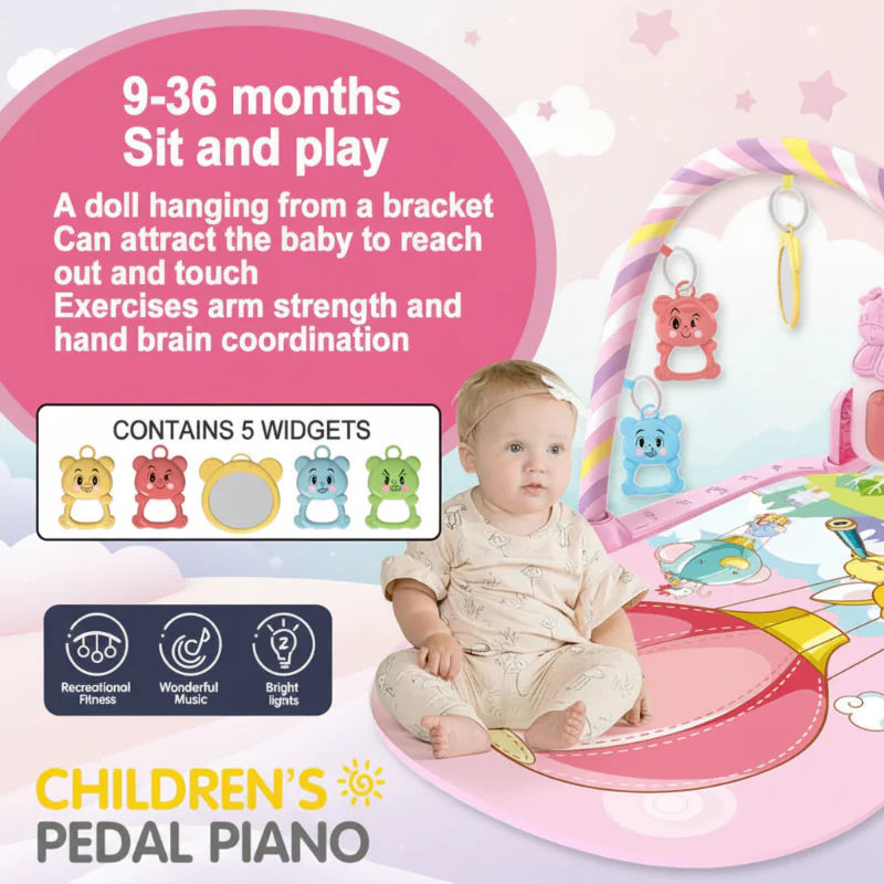 Musical Baby Play Gym – Colorato ed educativo – Tappetino per ginnastica neonatale