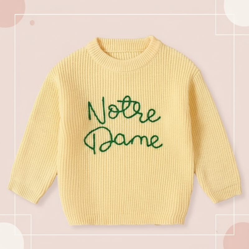 WarmWeave – Comodo e divertente – Maglione "Notre Dame"