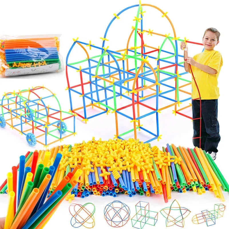 BuildPlay – Fantasia e abilità – Tubi di costruzione con connettori