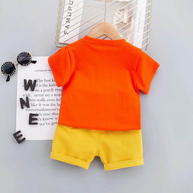 Mini Fashion™ - Abbigliamento stampa leone - Set estivo da bambino