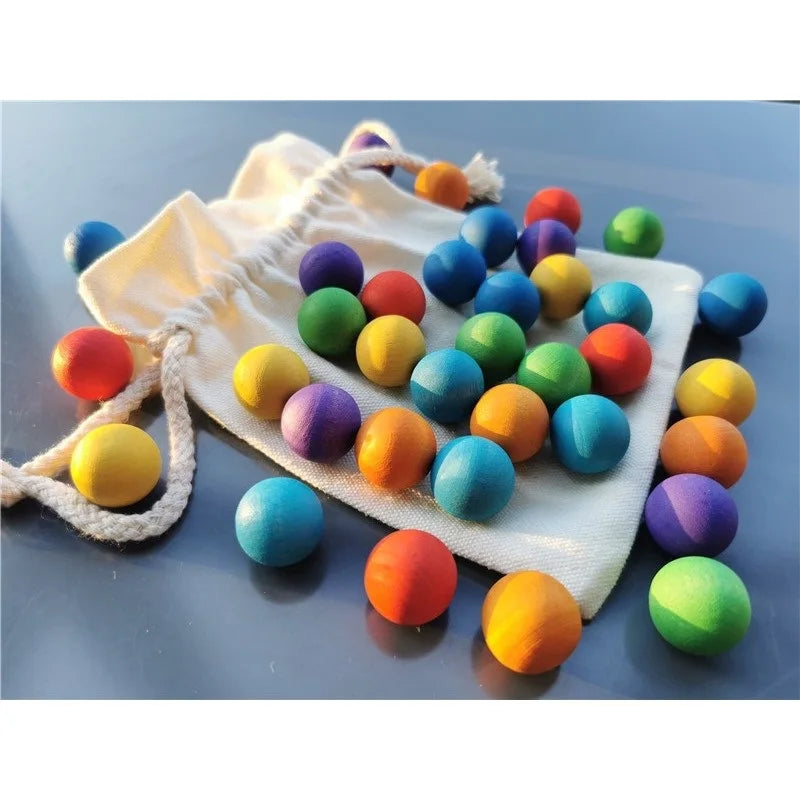 Rainbow Balls™ – Palline di legno arcobaleno