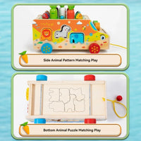 Thumbnail for Montessori Animal Matching Toy – Istruttivo e interattivo – Carretto giocattolo con puzzle