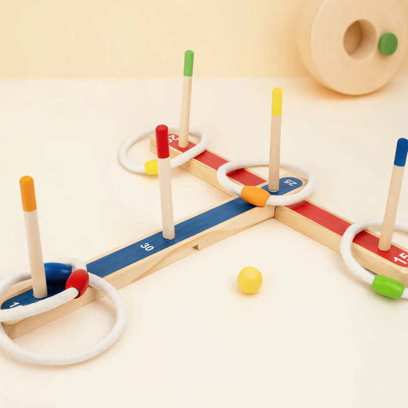 Montessori Ring Toss Game – Divertente e istruttivo – Gioco del lancio dell'anello