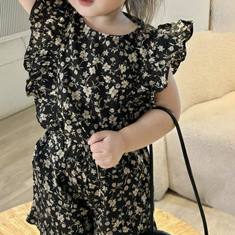 Mini Fashion™ - Allegro completino floreale - Abbigliamento per bambini