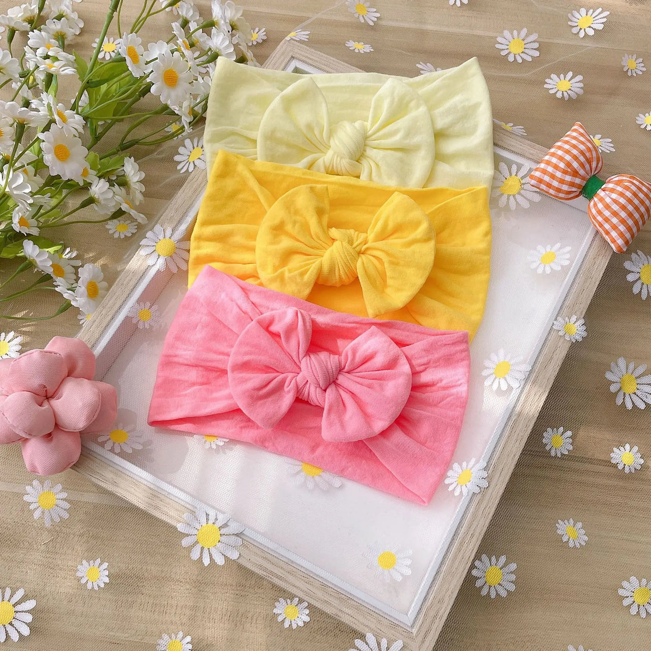 Mini Fashion – Alla moda e morbido – Fasce per bambini con fiocco